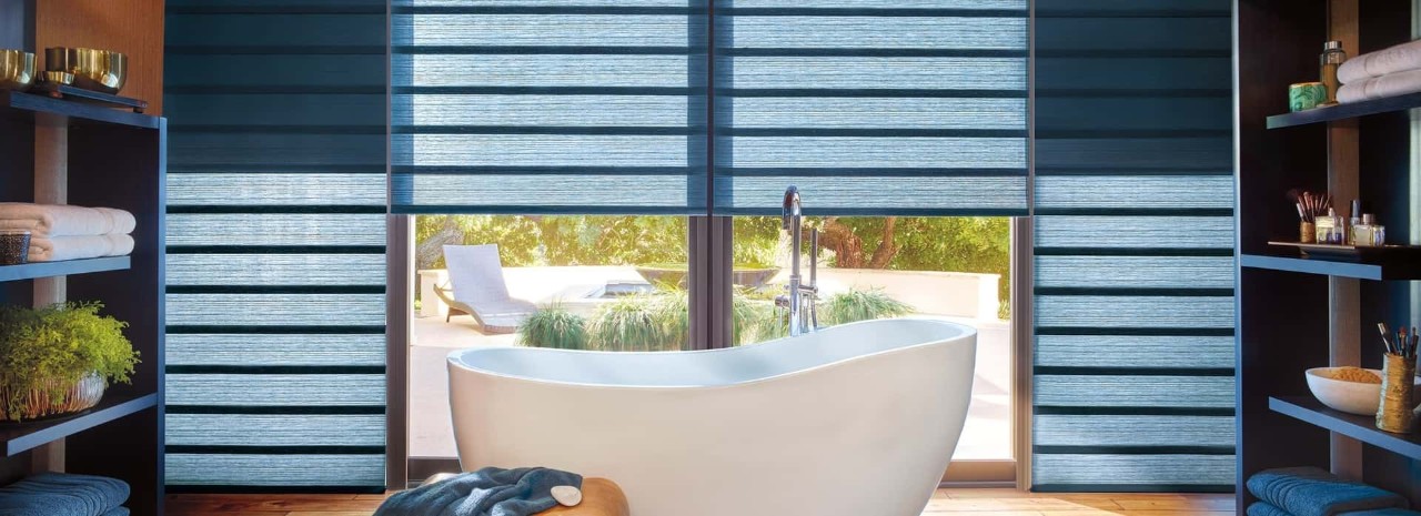 Shades near Seattle, Washington (WA), that are perfect for home bathrooms, including Duette® Honeycomb Shades.